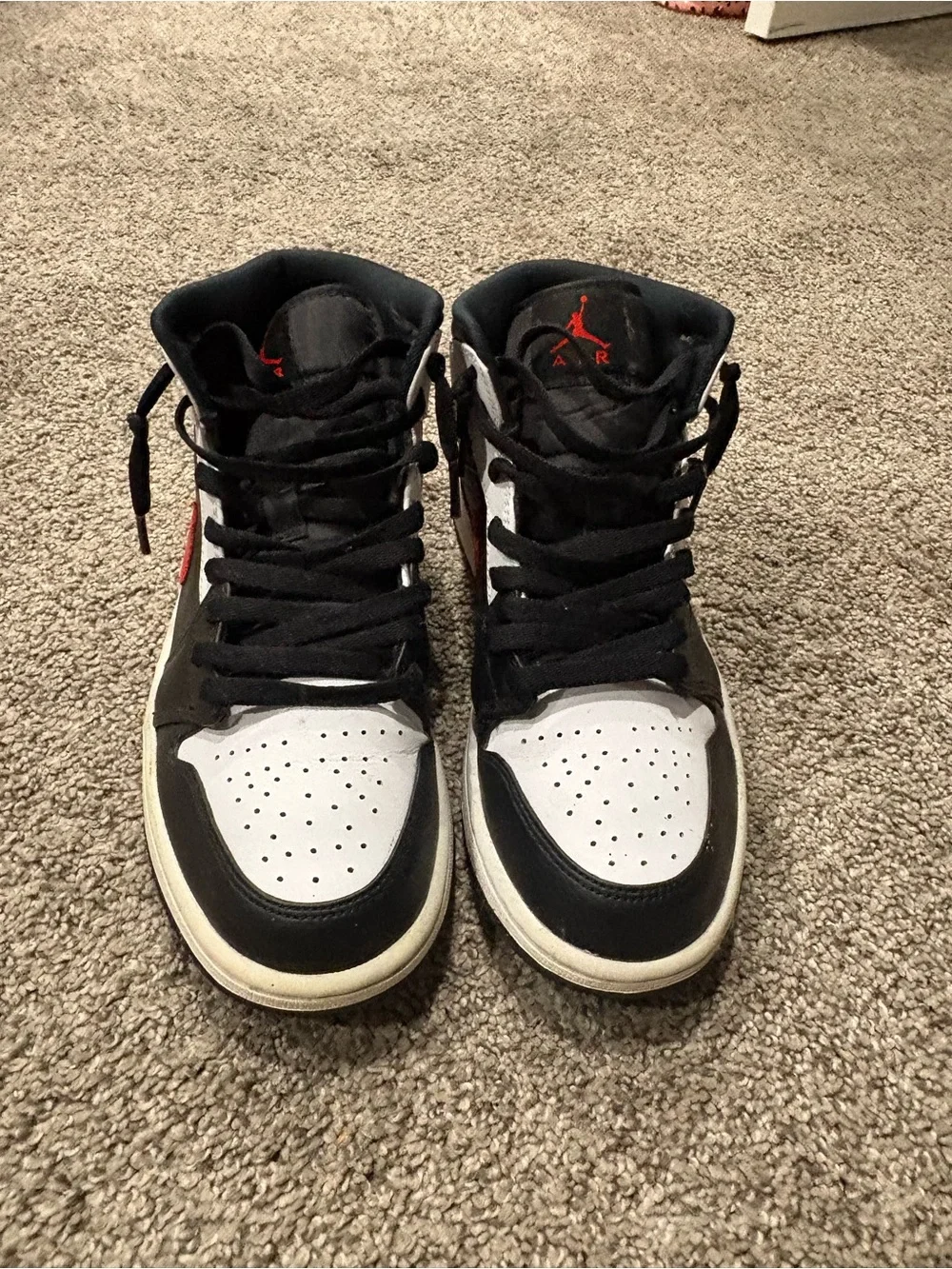 Jordan High-Top Sneakers - Black / White / Red